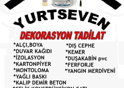 Yurtseven dekorasyon